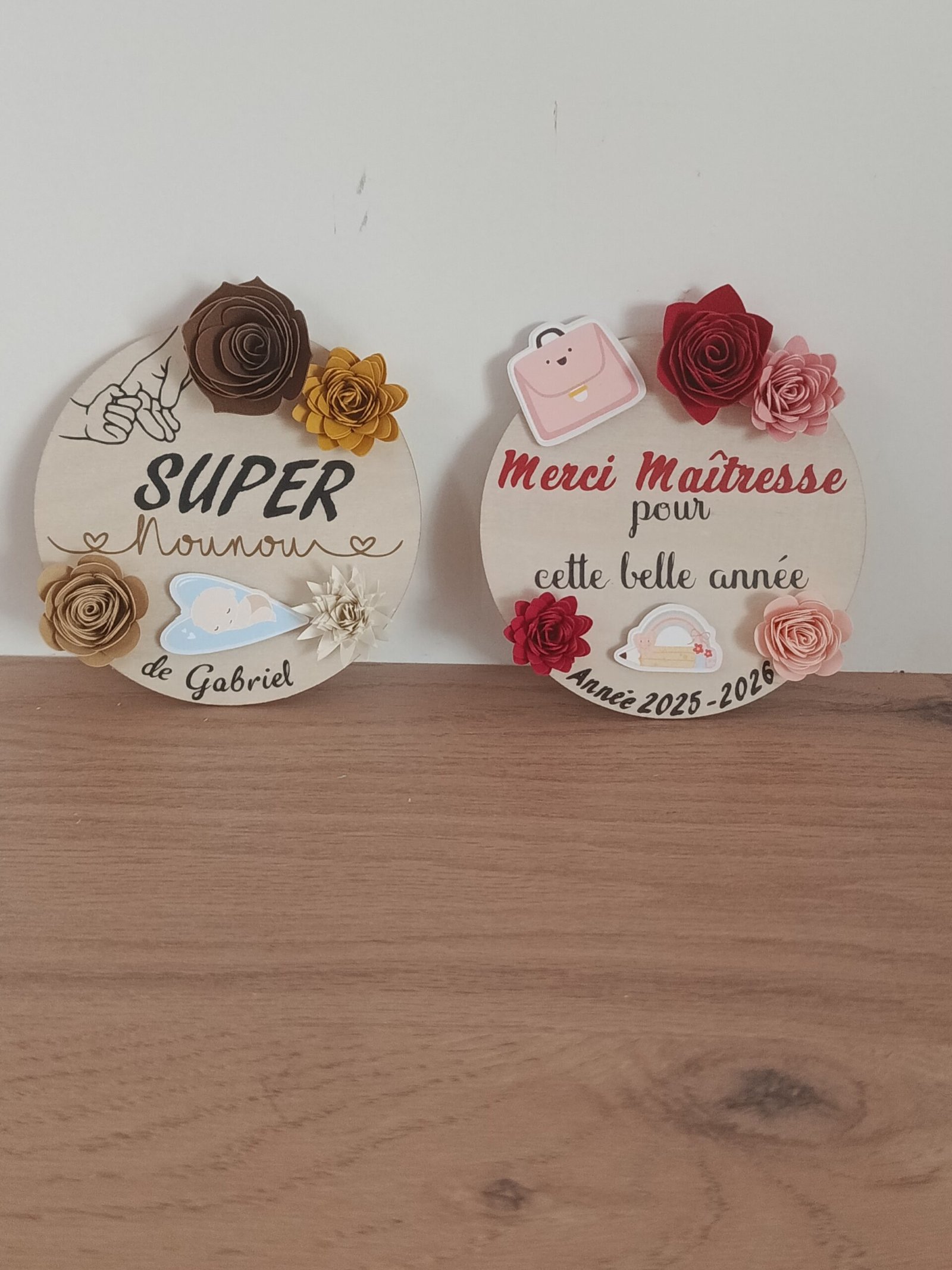 Magnets en bois personnalisés - L'atelier de Tatoune